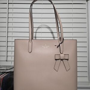 Kate Spade Light Pink Tote with Bow Accent